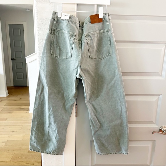 Free People Sage Green Boyfriend Jeans - Picture 6 of 11